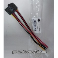 Кабель перехід живлення IDE - 2*SATA Atcom 15см 16148 (HDD PATA->SATA)