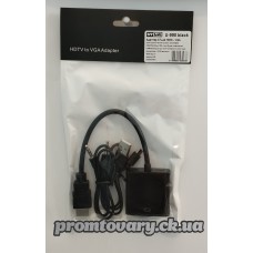 Перехідник HDMI toVGA+audio ST Lab U-990 (адаптор) чорний