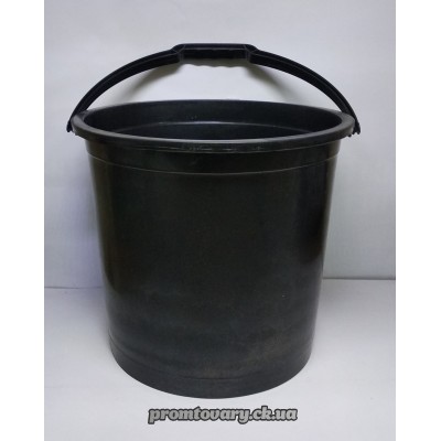 Відро пл. госп. 14л пл.ручка чорне /шт