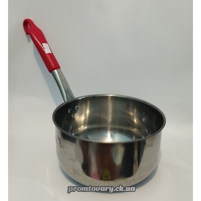 Ковшик нерж. мет. ручка з пласт. D18см /шт