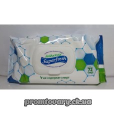 АкціяСерветка волога Super Fresh антибактеріальні з клапаном /72шт