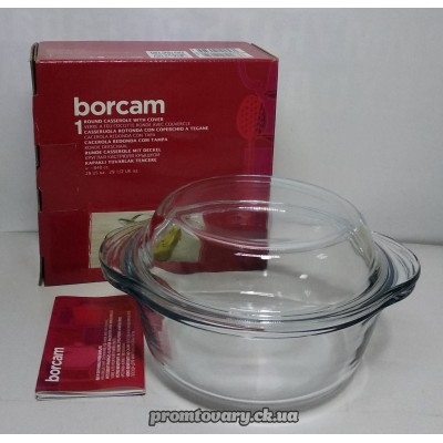 Скло кастрюля Borcam Pasabance 1000мл