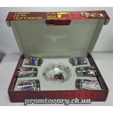 Сервіз горілчаний "Для чоловіків" 6чарок 50мл+попільничка (8219)