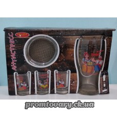 Сервіз горілчаний "Антістресс" 1 пивн.бол.+3чарок 50мл+попільничка  (8214)