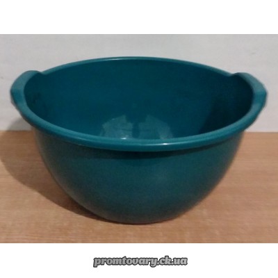 Миска пласм. 8л кольор.з ручк./шт ЕК