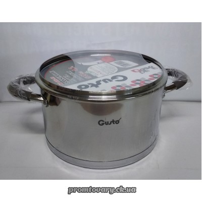 Каструля нерж. Gusto GT-1103-22 D22см 4,7л /шт