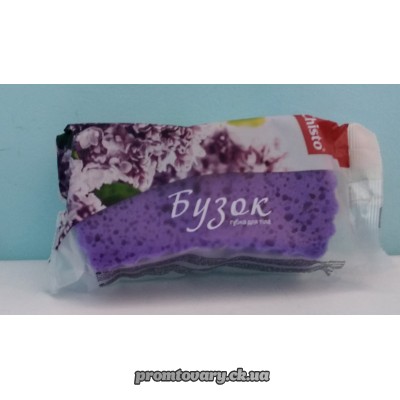 АкціяГубка банна Chisto Бузок масаж. (17х9х5) /шт