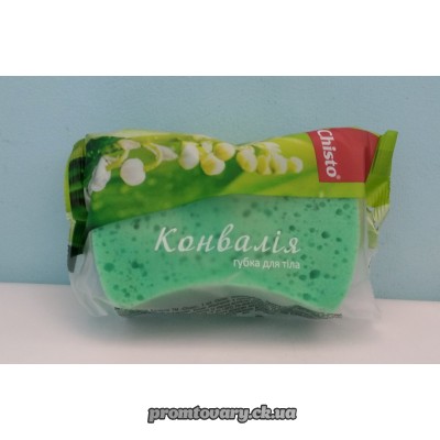 АкціяГубка банна Chisto Конвалія масаж. (17х9х4,5) /шт