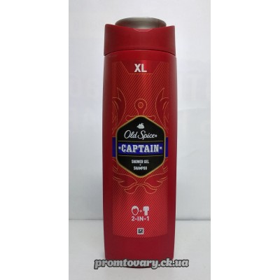 АкціяГель д/душу+шампунь Old Spice Captain /400мл