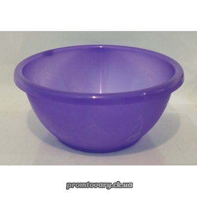 Миска пласм. харч. Полімерагро 2,2л кольор.прозор.фрукти /шт