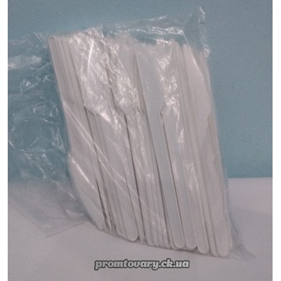 Ніж одн.білий упак 100шт /упаковка