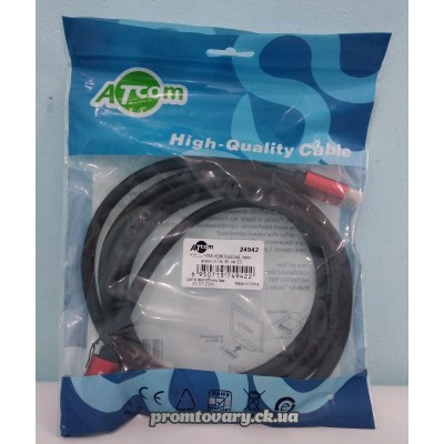 З'єднувач HDMI 2m Atcom Red/Gold Ver2.0 4К (24942)