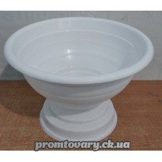 Горшок д/вазон. на низькій нозі білий d35см h35см (5,5л) /шт