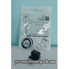 Перехідник HDMI F-> HDMI M мама/папа вугол 270 градусів
