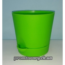 Горшок д/вазон.Фіалка з/підст.d11,5 h11 0,7л. кольор./шт