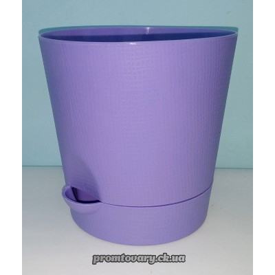 Горшок д/вазон.Фіалка з/підст.d14 h14 1,5л. кольор./шт