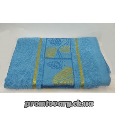 Рушник банний великий Листок бамбук зол. махр.660*1340мм /шт