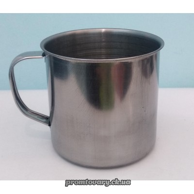 Кружка нерж. 400мл. d9см /шт