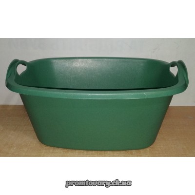 Миска пласм. 20л кольор.з ручк.прямок. /шт