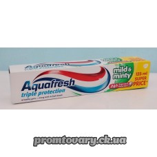 АкціяЗуб.пас.Aguafresh Mild & minty (м`яко-м`ятна) /125мл