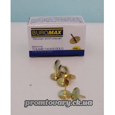 Кнопки Buromax (золотисті) ВМ.5103 100шт /пачка