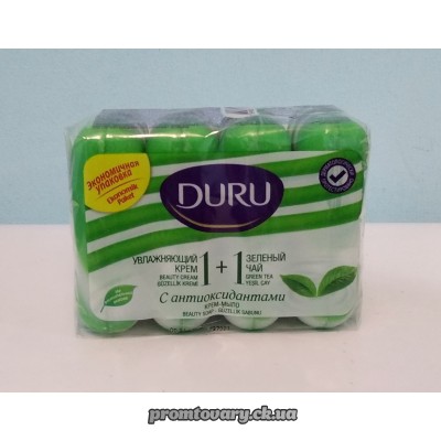 АкціяМило екоп. Duru 1+1 Зелений чай 4х80гр