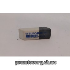 Ластик Buromax(біло-сірий)41х14х8мм ВМ.1118 /шт