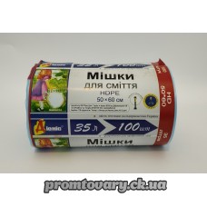 Пакет д/сміття Діоніс 35л сині /100шт 