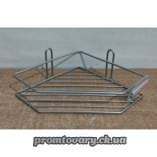 Полка д/ванни та кухні метал кутова 1-о ярусна /шт