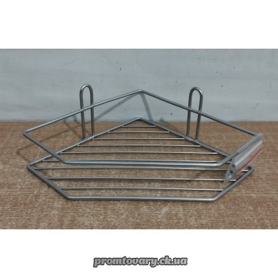 Полка д/ванни та кухні метал кутова 1-о ярусна /шт