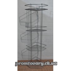 Полка д/ванни та кухні метал кутова 4-х ярусна /шт