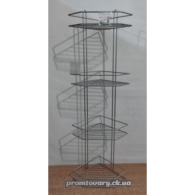 Полка д/ванни та кухні метал кутова 4-х ярусна /шт