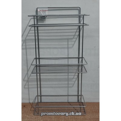 Полка д/ванни та кухні метал пряма 3-х ярусна /шт