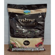 Грунт універсальний 10л. Файна земля з NPK добр.РН5,5-6,5 (суміш торф,кокос.волок.,біогумус,перліт,пісок,крейда,регул.росту,мікроелем.,NPK добр.)  /шт