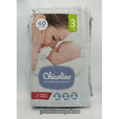 Підг. Chicolino 4-9кг(3) /40шт Підг. Chicolino 4-9кг(3) /40шт