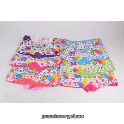 Труси-шортики дит.для дівч. 2-4 /шт