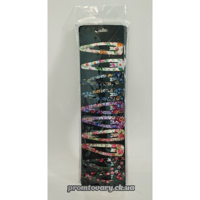 Заколка д/волосся защип кольоров. Великий 7см ПОШТУЧНО