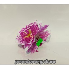 Заколка д/волосся краб з орхідеєю /шт