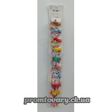 Набір д/дитячий Асорті  (3резинки, заколка)
