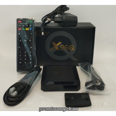 Тел.приставка Smart TV BOX X96Q 2/16 (android 10, Wi-fi, Lan) гар. 14днів