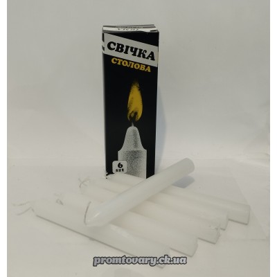 Свічка парафінова Столова Irma 16см 