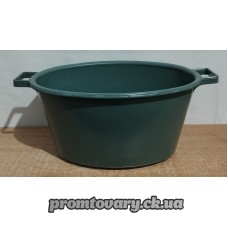 Миска пласм. 30л MED кольор.з ручк.овал /шт