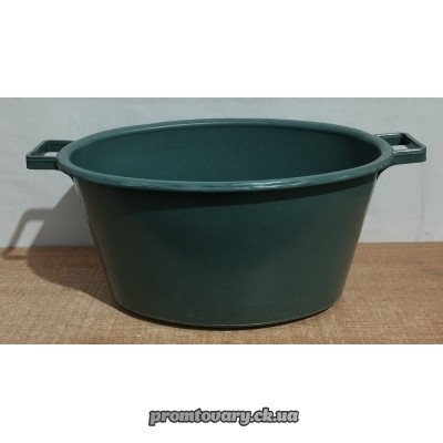 Миска пласм. 30л MED кольор.з ручк.овал /шт