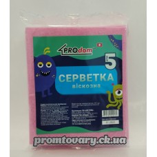 Серв.віскозна PROdom д/прибир.(300х360мм)/5шт