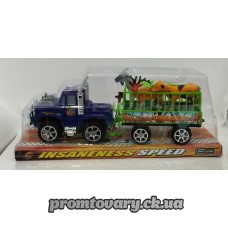 Набір машинок трейлер арт.906-29 (Джип + прицеп +звірі)