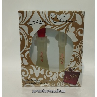 Набір жін.Ledy Charm De Niza т.вода.30+парфум.ручка 10мл