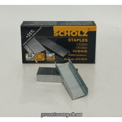 Скоби д/степлера Scholz no.4721SCH № 24/6 /1000шт