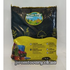 Грунт універсальний 3л. Файна земля з біогумусом РН5,5-6,5 (суміш торф,кокос.волок.,агропер.,пісок,крейда,стим.росту,мікроелем.)  /шт