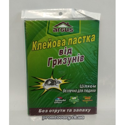 Зас.в/миш.крис Argus арт.85-08 клейова пастка б/запаха та яду ВЕЛИКА /шт