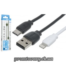 Кабель USB AM/micro USB 1м Remax RC-134m 2.1A білий